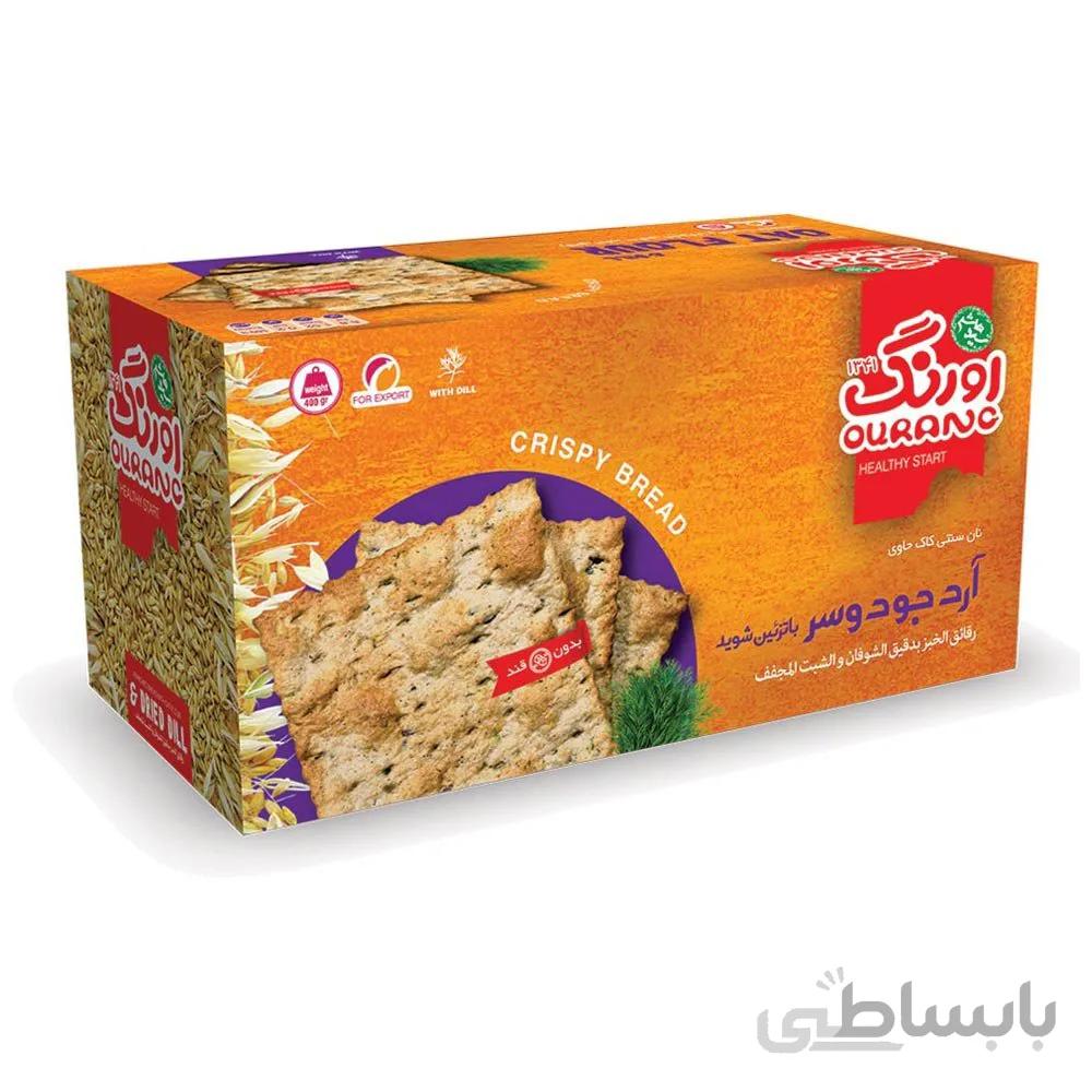 نان سنتی کاک حاوی آرد جو دو سر و شوید خشک اورنگ 400 گرمی ا -