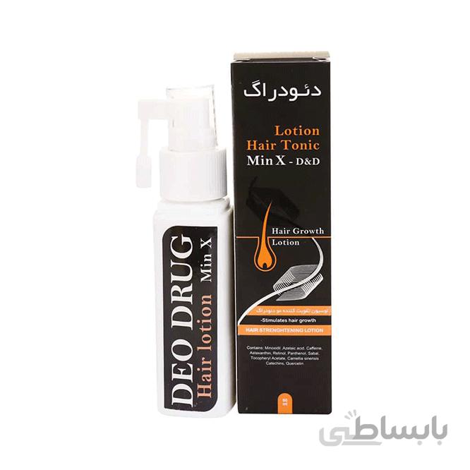 لوسیون ضد ریزش تقویت کننده مو Min X D and D دئودراگ ۶۰ میلی لیتر