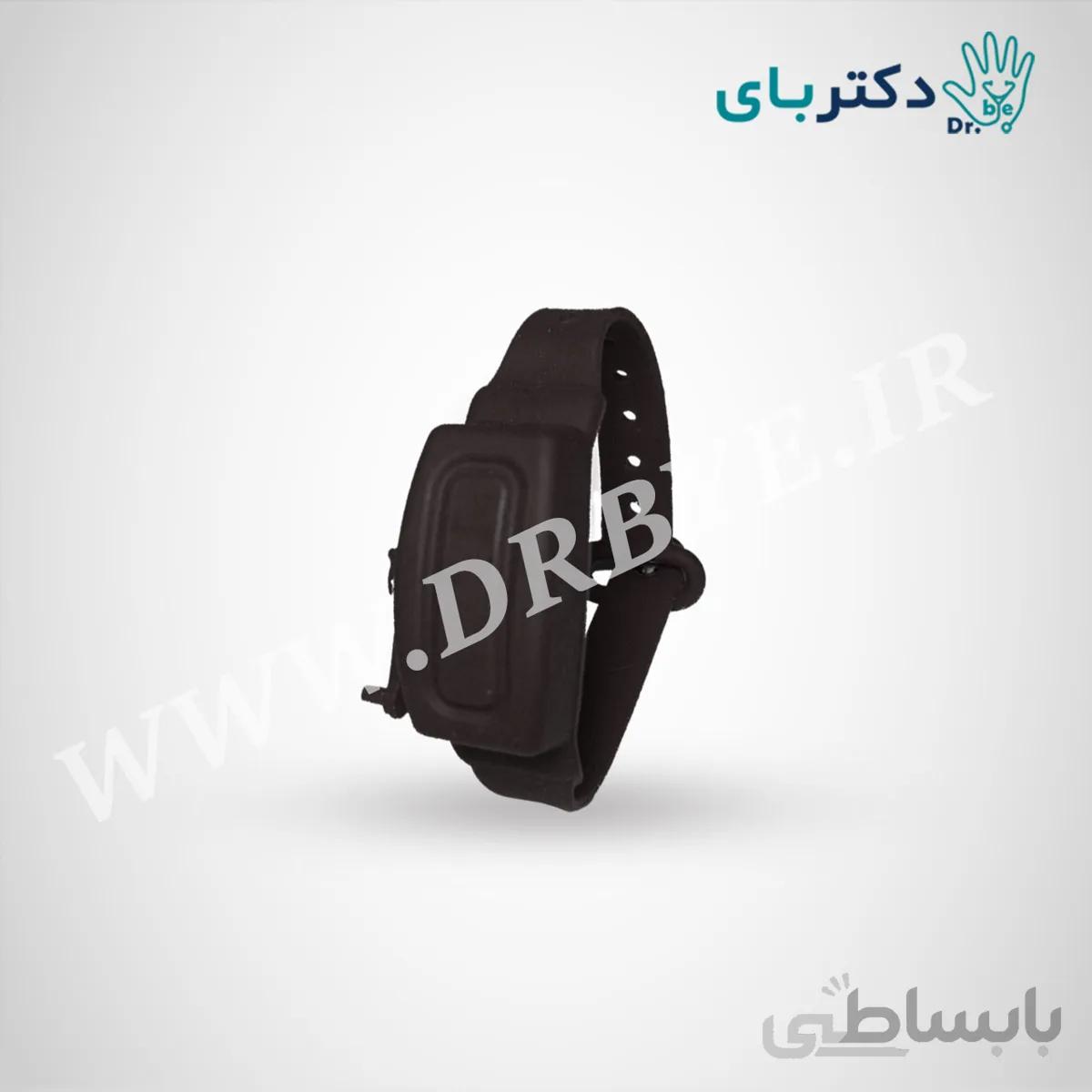دستبند نگهدارنده ژل ضدعفونی کننده مدل P12 رنگ مشکی ا Black Drbye P12 Antiseptic Gel Holder Bracelet