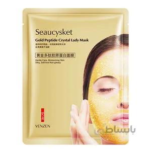 ماسک ورقه ای صورت ونزن عصاره پیتد طلا حجم 28 گرم