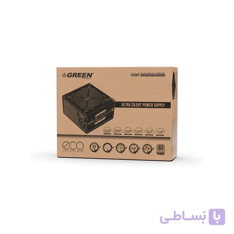منبع تغذیه کامپیوتر گرین مدل GP500A-ECO Rev3.1