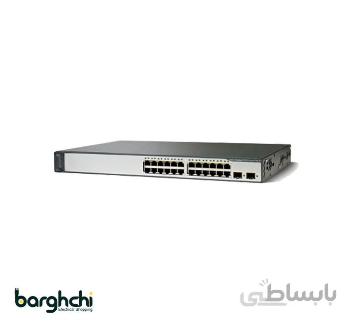 سوئیچ 24 پورت سیسکو مدل WS-C3750V2-24PS-S