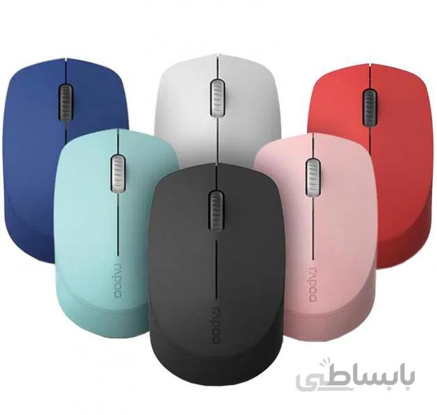 Mouse Rapoo Wireless M100 Silent Gray ا ماوس بی سیم راپو M100
