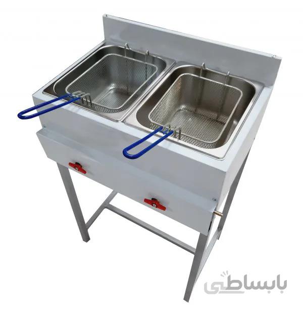 سرخ کن دو لگن مبله