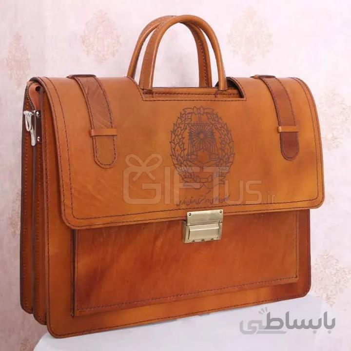 کیف چرمی اداری زیپ دار