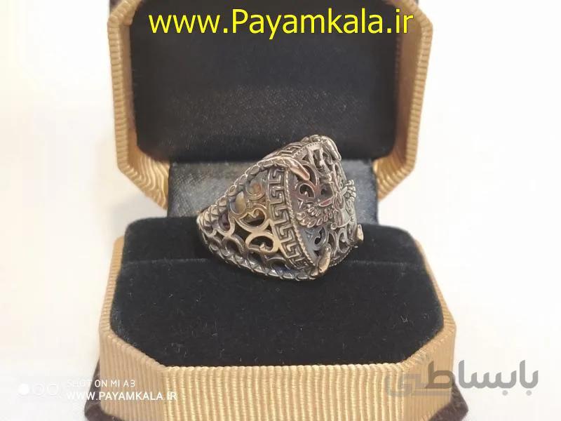 انگشتر اسپرت طرح فروهر سایز 10 کد 08