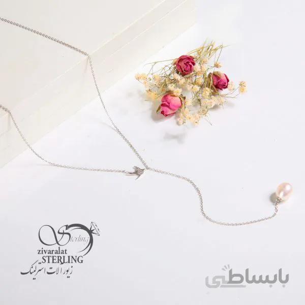 گردنبند نقره زنانه طرح آویز