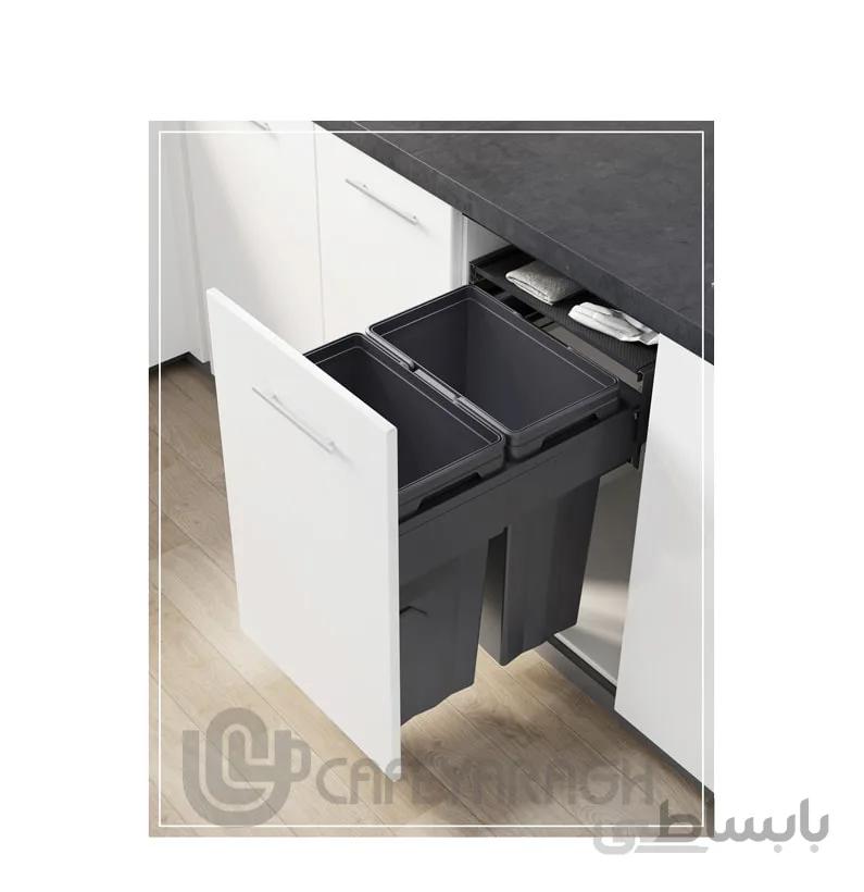 سطل زباله دوقلو ملونی مدل 9020 (سری Max Bin)