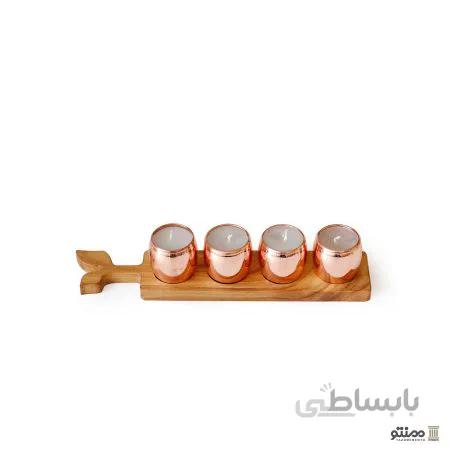 ست شمع مسی مدل برگ
Leaf model copper candle set