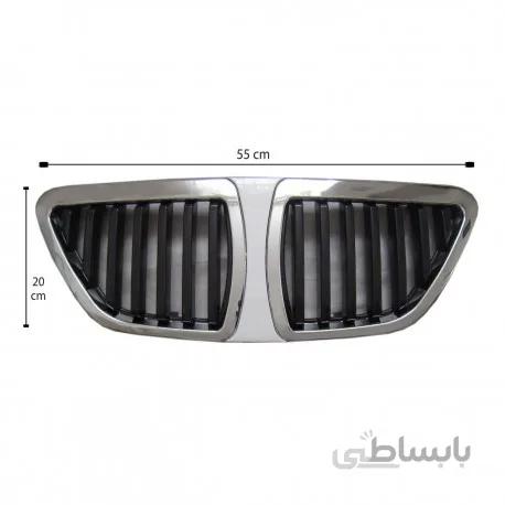 جلو پنجره تیبا2 طرح بی ام و (استیل سفید)