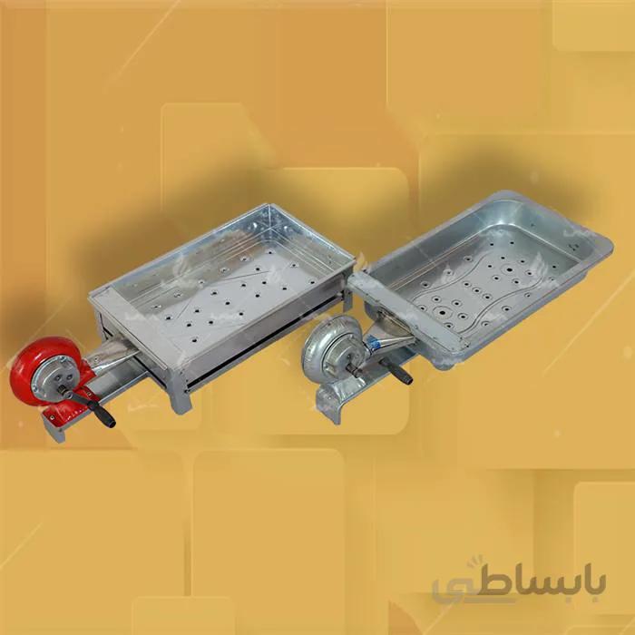 منقل ذغالی فن دار دستی ا *دارای فن ایرانی درجه یک * هوادهی مناسب فن *دارای سینی تخلیه خاکستر *درای سوراخ های پرسی در کف جهت هوادهی * ساخته شده از ورق گالوانیزه ضد زنگ * مقاوم در برابر حرارت و تابندگی
