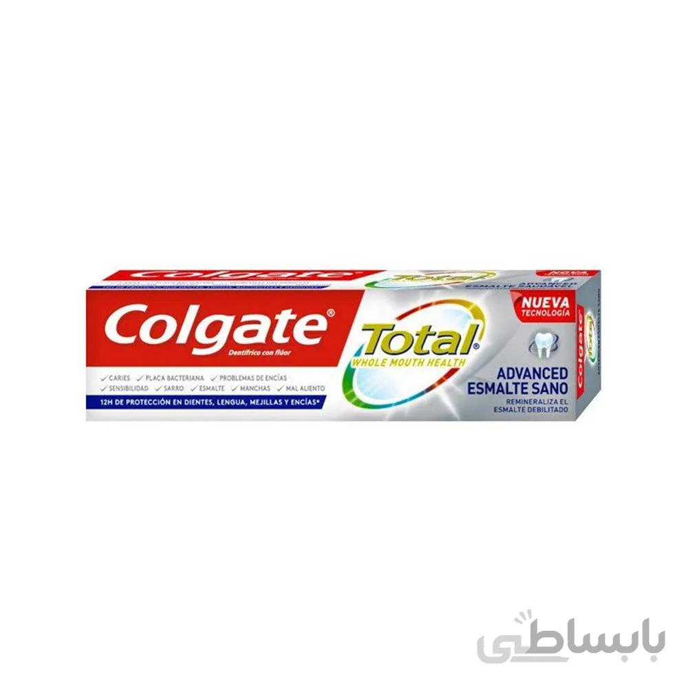 خمیر دندان کلگیت سری total مدل advanced enamel health در حجم 75میلی لیتر ا Colgate total tooth series toothpaste, advanced enamel health model, 75ml