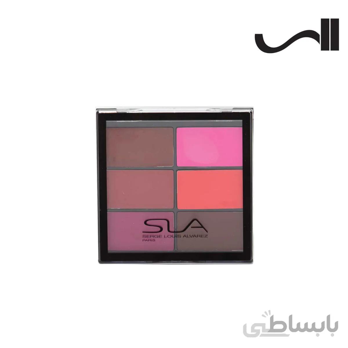 پالت رژ لب 6 رنگ SLA