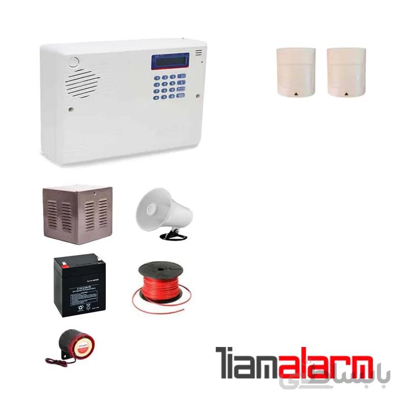 پکیج دزدگیر اماکن با سیم مدل سایلکس سیمکارتی و تلفنی sg8pr2
