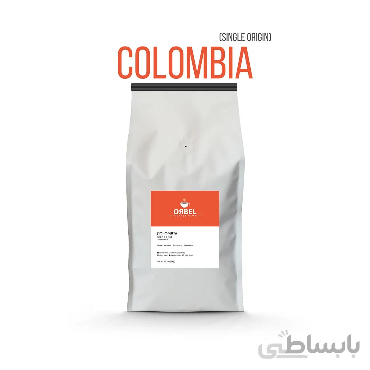 دانه قهوه اربل مدل کلمبیا سوپریمو ا Orbel Coffee Beans Colombia Supremo