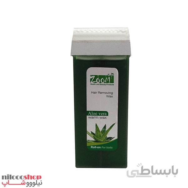 موم خشابی زوم آپ مدل آلوئه ورا حجم 100 گرم ا Aloe vera zoom up wax volume 100 g