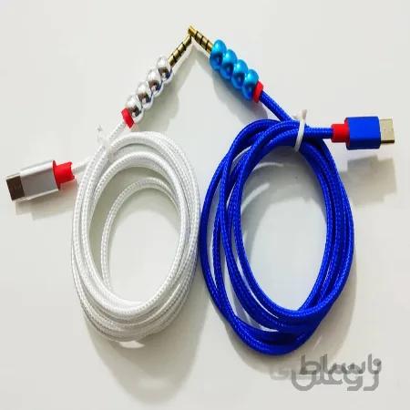 کابل تبدیل تایپ سی TypeC به AUX بدون پک