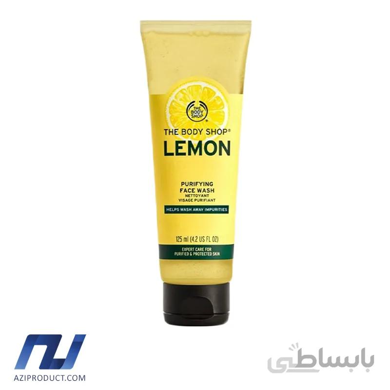 ژل شستشو صورت بادی شاپ مدل Lemon حجم 125 میل