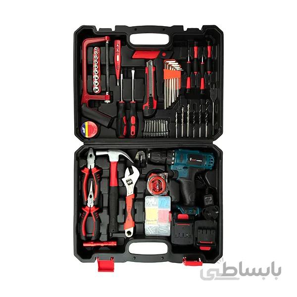مجموعه 124 عددی دریل شارژی و ابزار ایزی پاور مدل EP650D