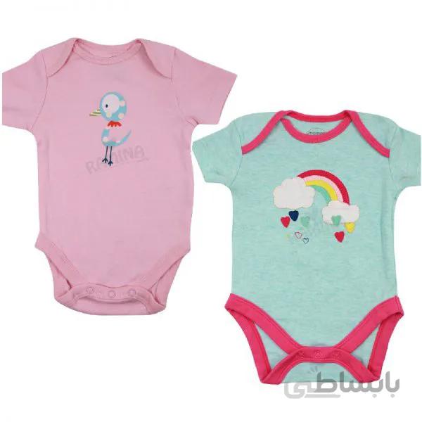 بادی کوتاه تکی دخترانه 0 تا 1 ماه کد C17 مامازپاپاز Mamas Papas