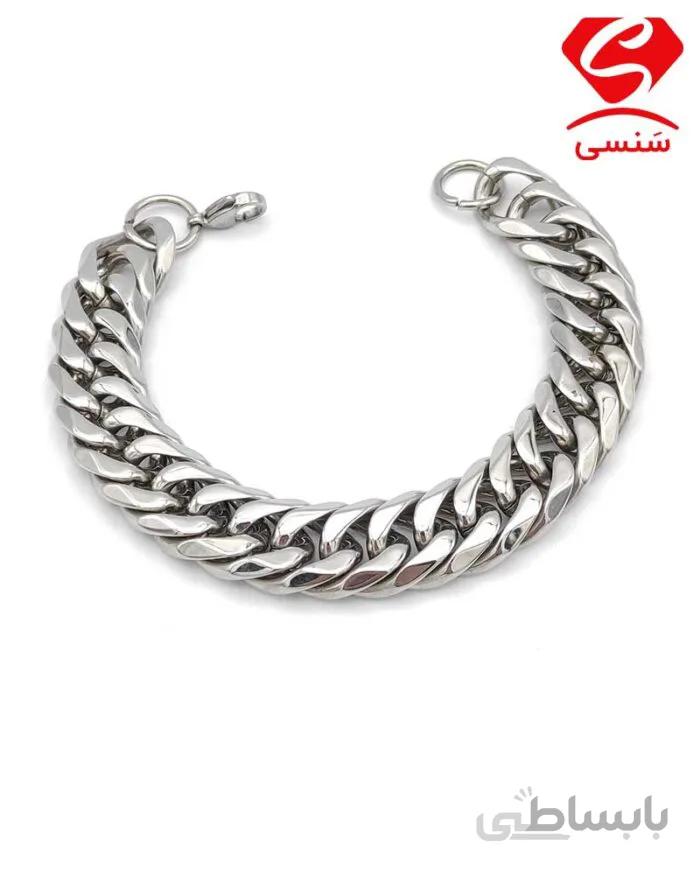 دستبند استیل سفید کارتیه