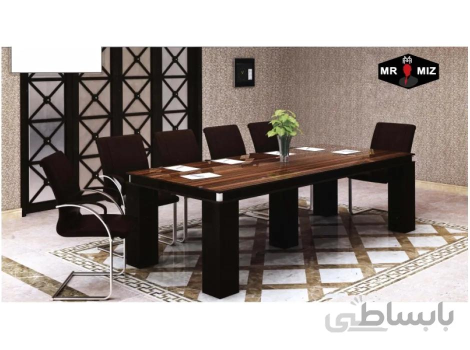 میز کنفرانس ده نفره پایه قوطی کد d257