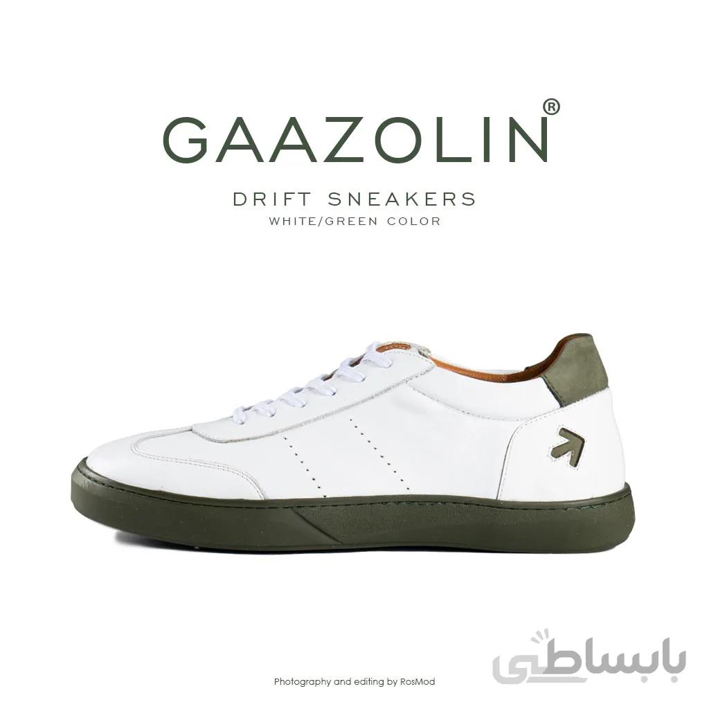 کتانی دریفت گازولین سفید سبز – GAAZOLIN Drift Sneakers White Green Color