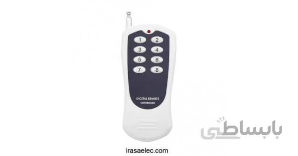 ریموت کنترل 8 کانال کد لرن 433MHZ