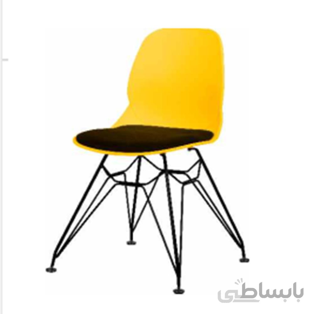 صندلی کندو پایه ایفلی چرم دار مدل K530L بنیزان