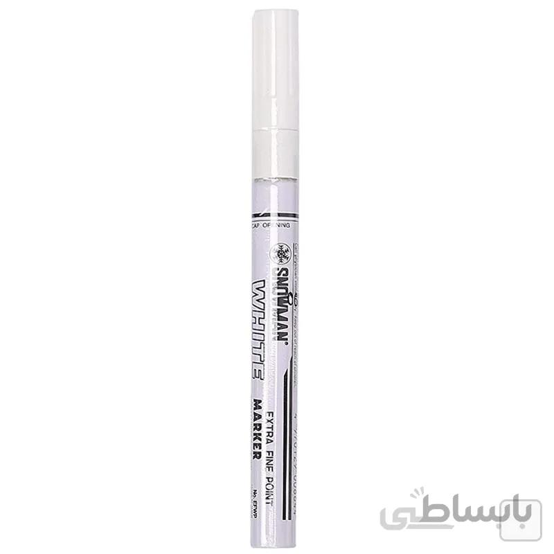 ماژیک سفید رنگ ثابت اسنومن مدل Snowman EFWP