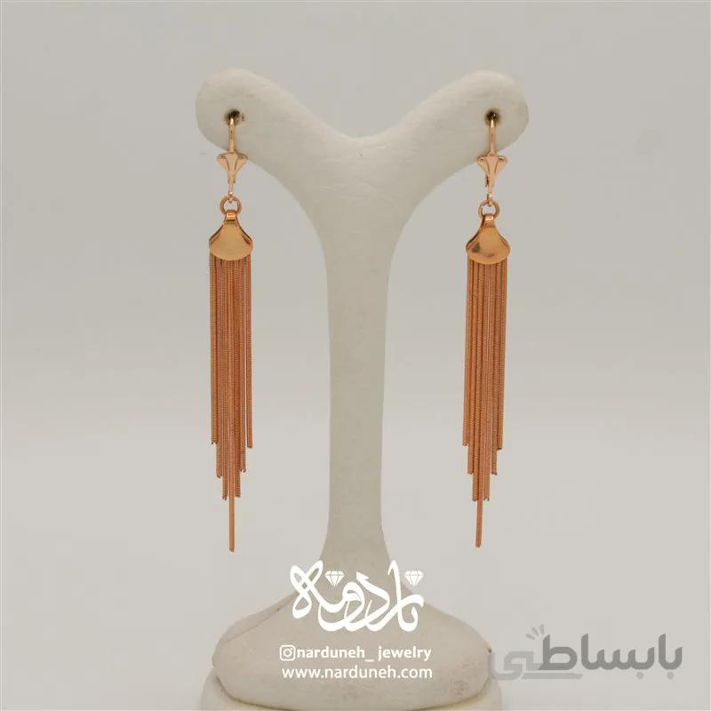 گوشواره بلند حلقه ای ژوپینگ - 03