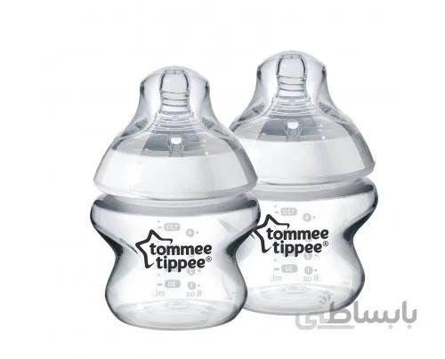 شیشه شیر تامی تیپی tommee tippee مناسب +0 ماه 150 میلی لیتر (2عددی)