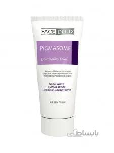 کرم ضد لک صورت پیگمازوم فیس دوکس با حجم 30 میلی لیتر ا Facedoux Pigmasome Lightening Cream