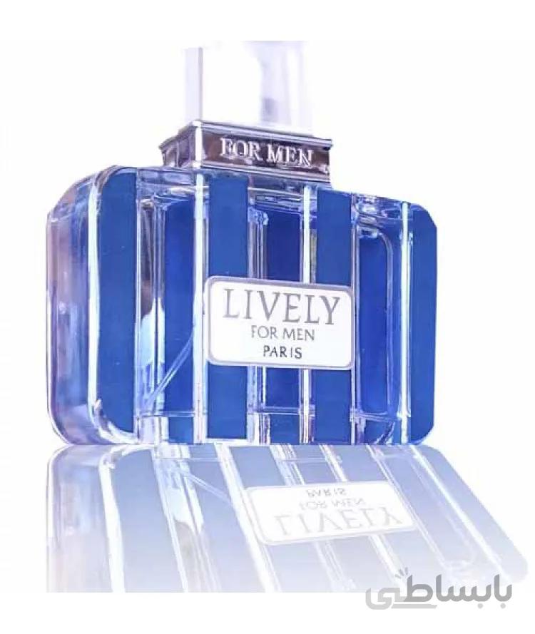 ادوتویلت مردانه Lively حجم 100میل پاریس ا Paris Lively Eau De Toilette For Men 100ml