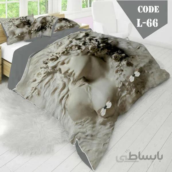 روتختی سه بعدی ساتن ابریشم ترک طرح خاص - کد 66