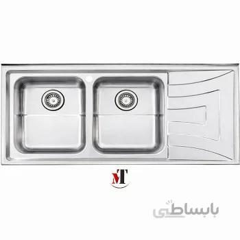سینک ظرفشویی روکار استیل البرز مدل ۷۳۶/۶۰ ا Sink rock estil alborz model 60-736