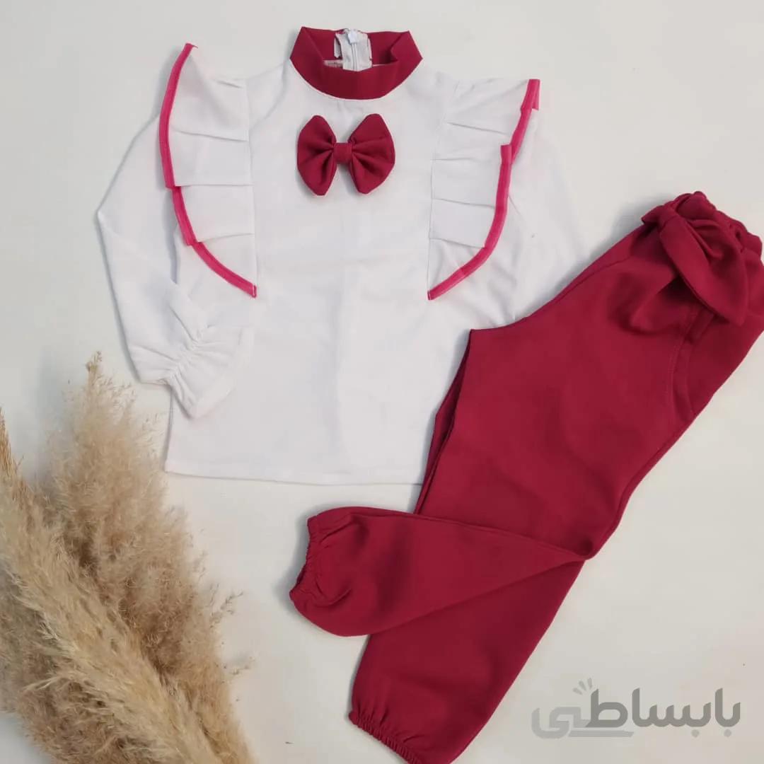 شومیز شلوار پاپیونی