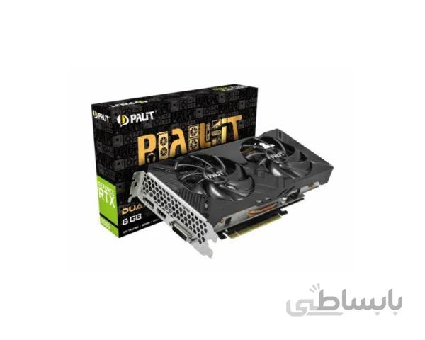 کارت گرافیک پلیت مدل GeForce RTX 2060 Dual 6GB ا Palit GeForce RTX 2060 Dual 6GB Graphics Card