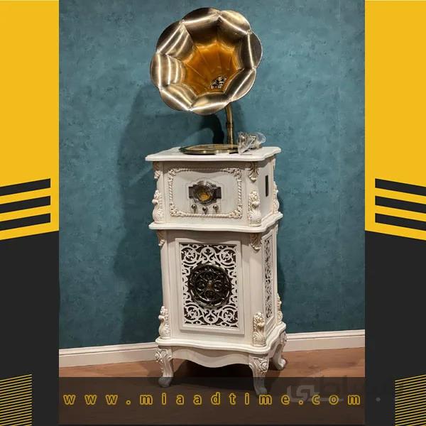 گرامافون ایستاده لاکچری مدل 2512 پلاس استخوانی
