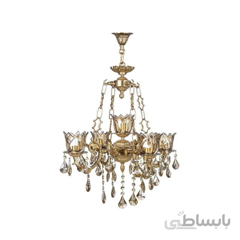لوستر 9 شعله چشمه نور مدل C2973/4+5-A