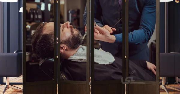 پاراوان چاپی اصلاح ریش کد 3136