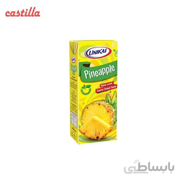 آبمیوه پاکتی یونیکای با طعم اناناس – 250 میلی لیتر