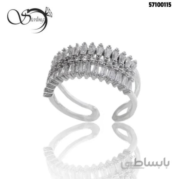 انگشتر فری سایز نقره زنانه کد:۱۹۰۳