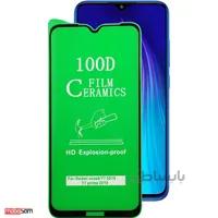محافظ صفحه نمایش سرامیکی تمام صفحه 100D مناسب برای گوشی موبایل شیائومی Redmi Note 8