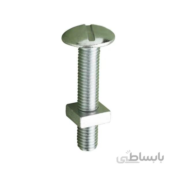 پیچ و مهره الومینیوم مدل BPM1/4 50 بسته 20 عدد