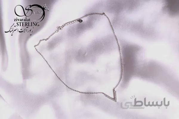 گردنبند نقره زنانه کد 180720