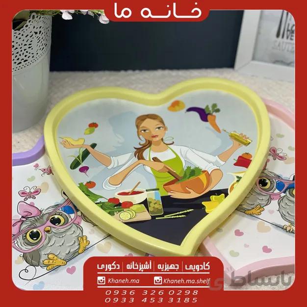 سینی پلاستیکی قلبی