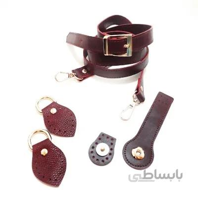ست لوازم چرمی کیف صدفی (رنگبندی دارد)