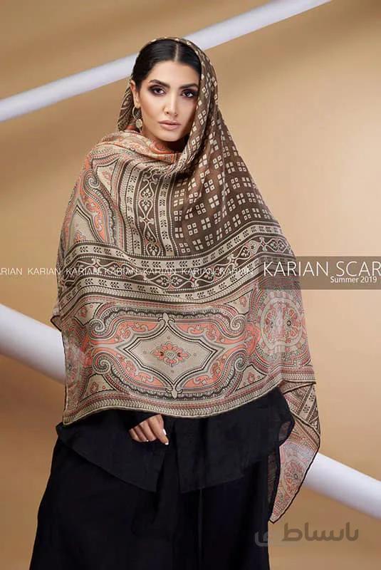 روسری نخی کاریان طرح سنتی