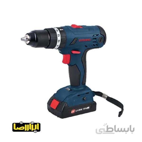 دریل پیچ گوشتی چکشی شارژی استرانگ مدل STG2218